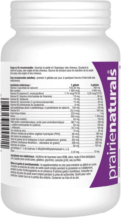 Prairie Naturals Hair Force Soft gel capsules, 90 Soft gel capsules