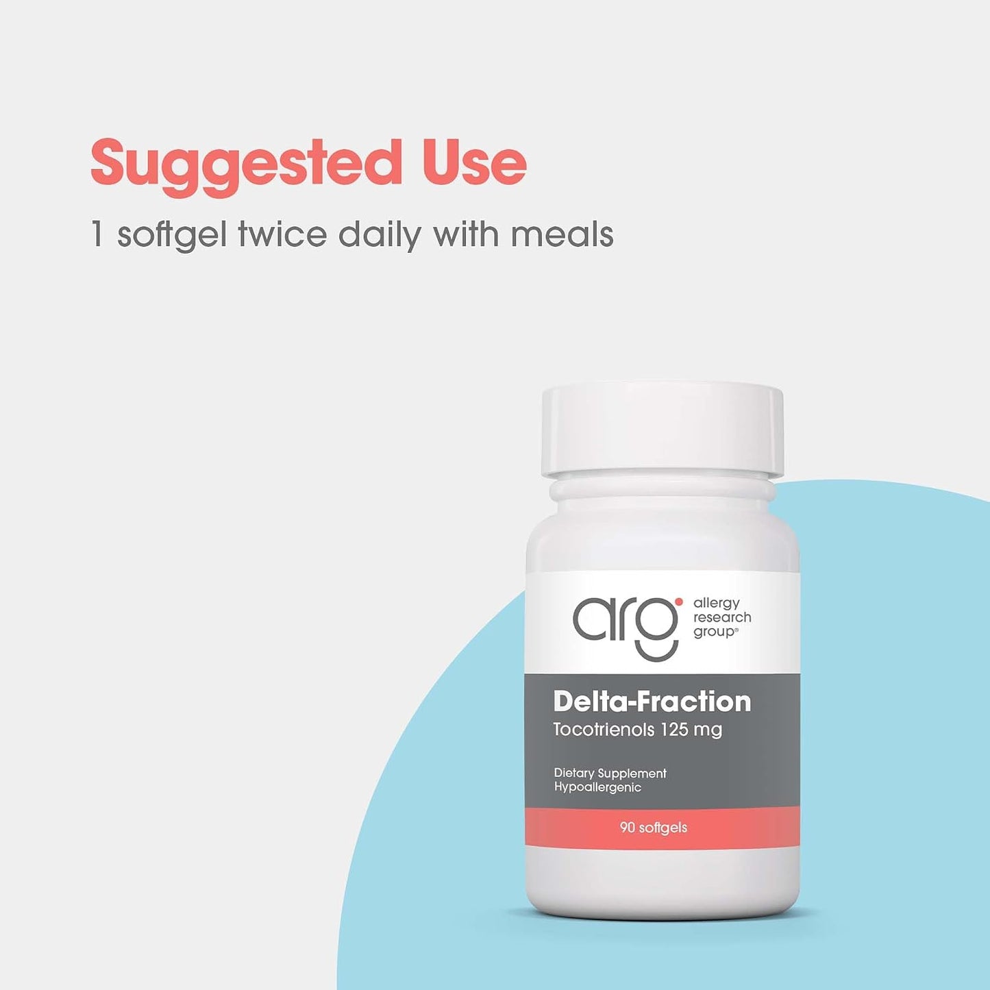 Allergy Research Group ARG Delta-Fraction Tocotrienols 50 mg - 100 mg Tocotrienols per Serving - Antioxidant Support - Hypoallergenic - 90 Softgels - görsel 4