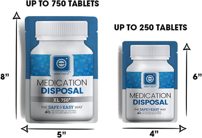 Element MDS XL 750 (5 Pack) with Bag Holder – Medication Disposal System