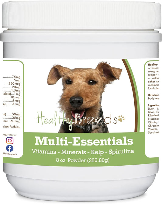 Healthy Breeds Welsh Terrier Multi-Essentials Powder for Dogs - Vitamins, Minerals & Antioxidants - 227g