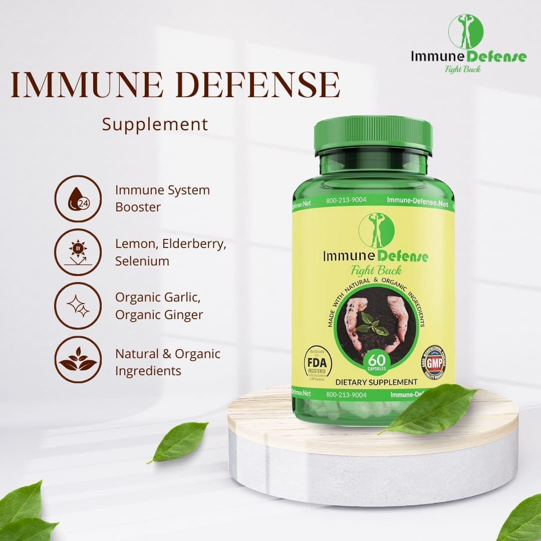 Immune Support Supplement - Natural and Organic Immune Support for Adults - 60 Capsules - görsel 2