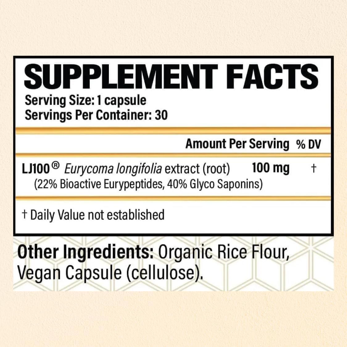 CHOQ Tongkat Ali Extract 100mg – LJ100 Longjack with 40% Glycosaponins, 30 Capsules - görsel 6