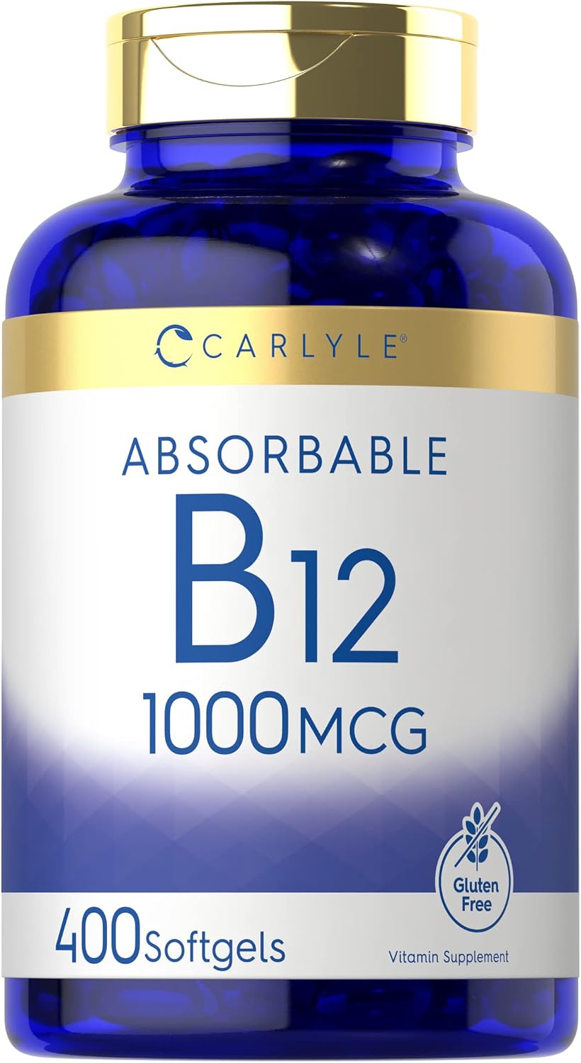Carlyle Vitamin B12 1000mcg Absorbable Softgels - 400 Count - görsel 1