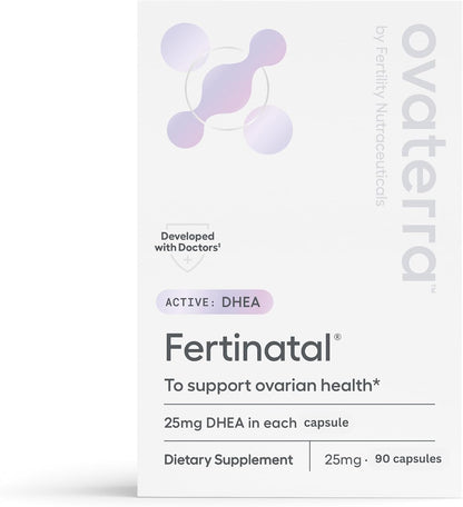 Fertinatal Micronised DHEA Female Natural Plant-Based Fertility Supplement 90-25mg Capsules