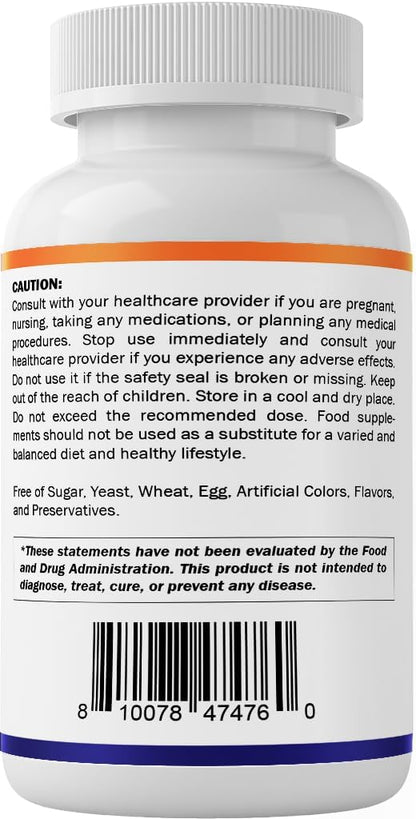 Vitamatic Lithium Orotate 20 mg, 90 Vegetable Capsules - Non-GMO, Gluten-free