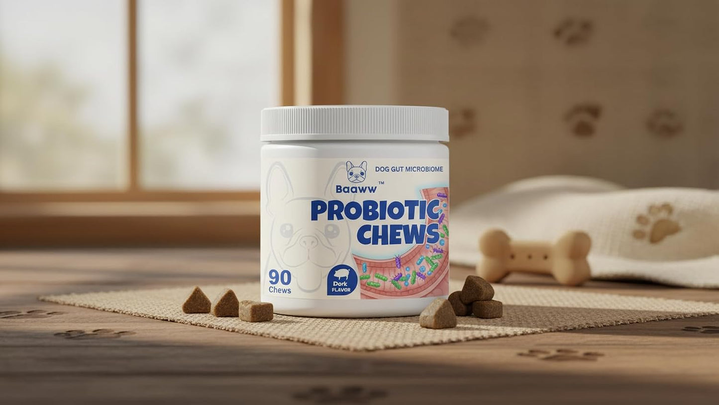 Baaww Probiotics for Dogs - Digestive Health & Immune Support Soft Chews (6 Billion CFUs, 90 Count) - görsel 2