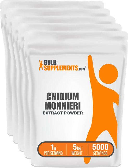 BulkSupplements.com Cnidium Fruit Extract Powder - Cnidium Monnieri Extract, Traditional Herbal Supplement for Circulation - Gluten-free, 1g per Serving, 1kg (Pack of 5)