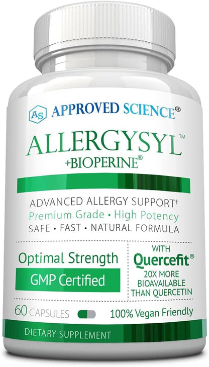 Approved Science Allergysyl – Seasonal Allergy & Immune Support – 360 Capsules