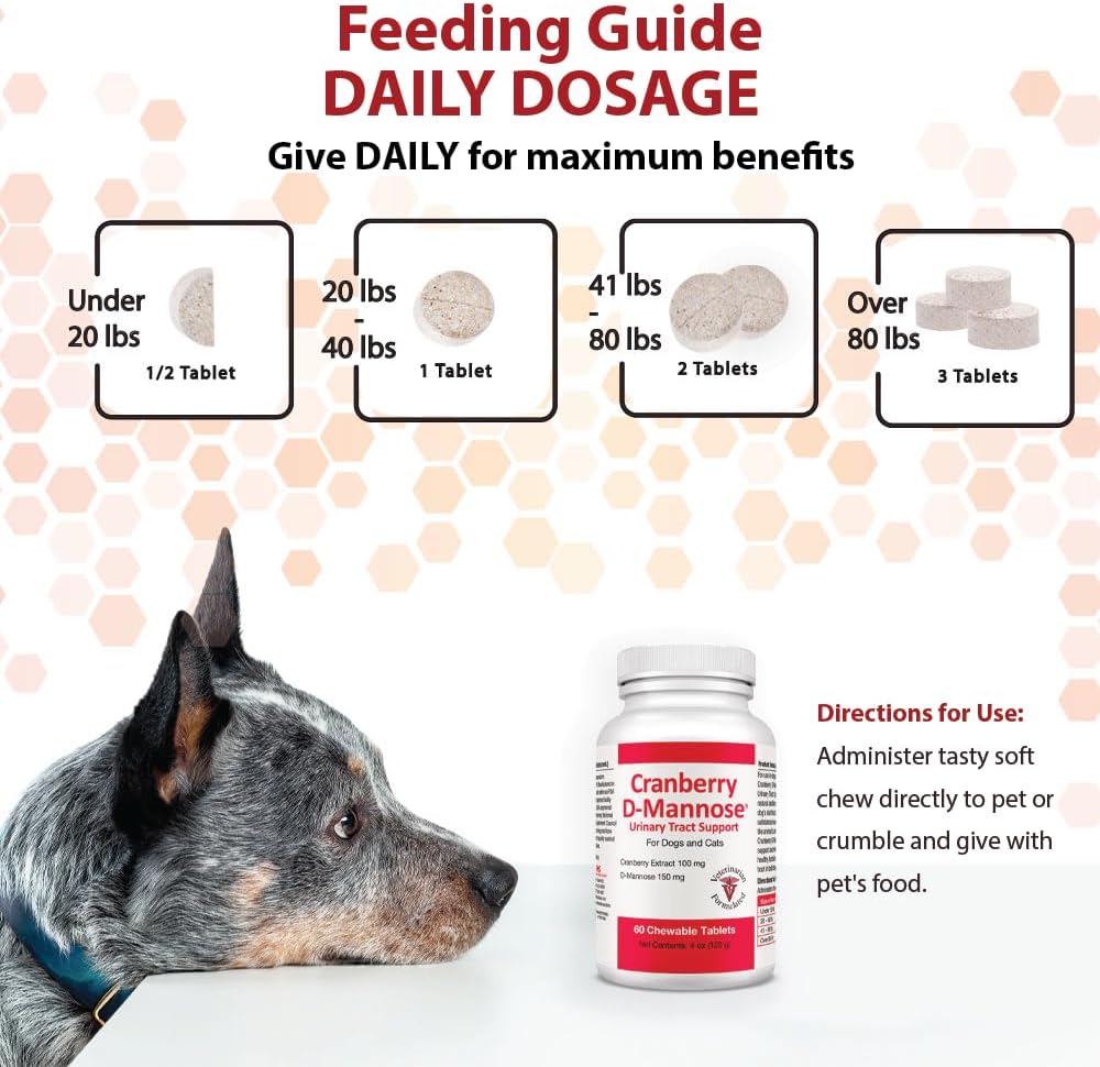 Pet Health Solutions Cranberry D-Mannose Urinary Tract Chewable Tablets for Dogs and Cats - görsel 4