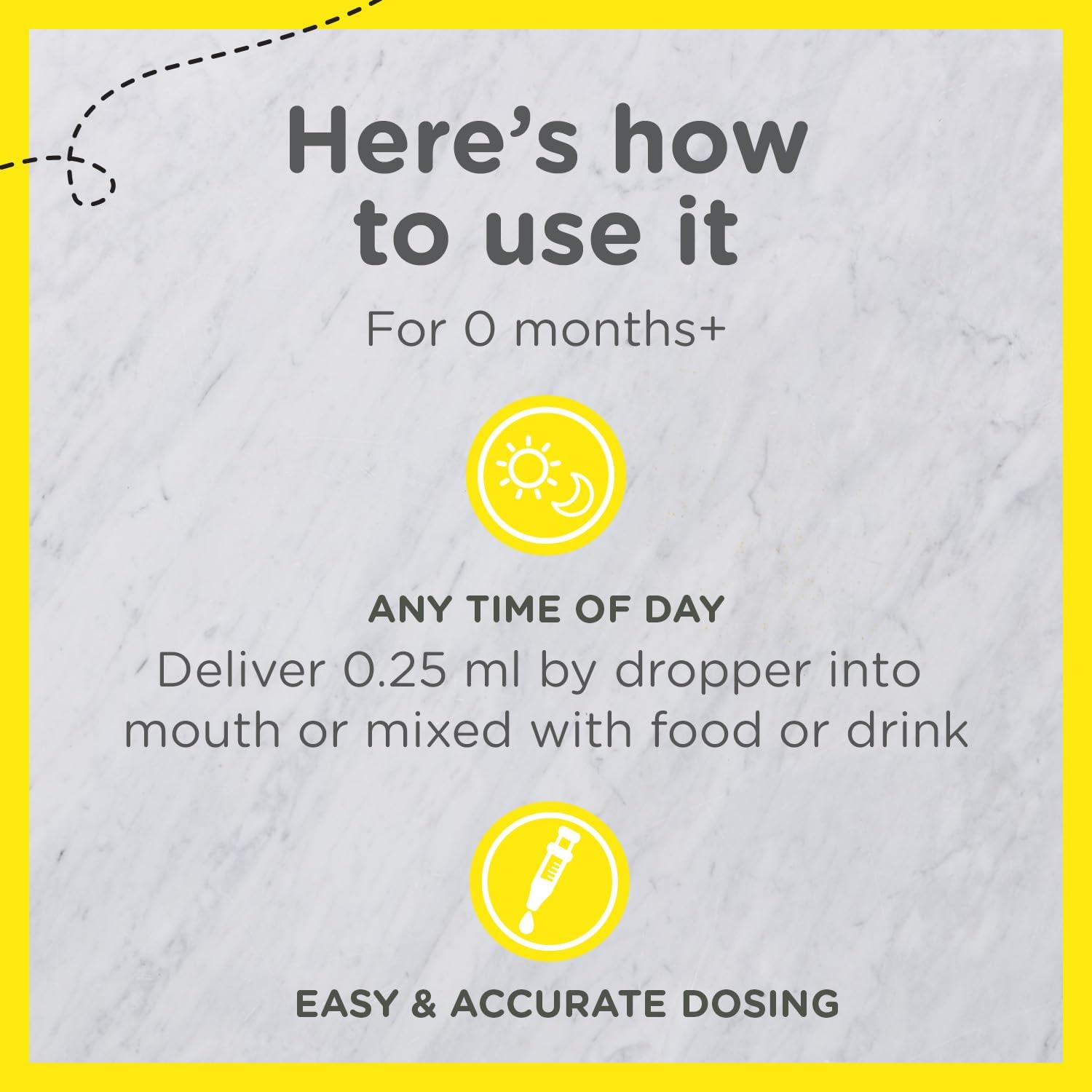 Zarbee's Vitamin D Drops for Infants, 400IU (10mcg) Baby & Toddler Liquid Supplement, New-born & Up, Dropper Syringe Included, Pack of 2 0.47 Fl Oz Bottles - görsel 7