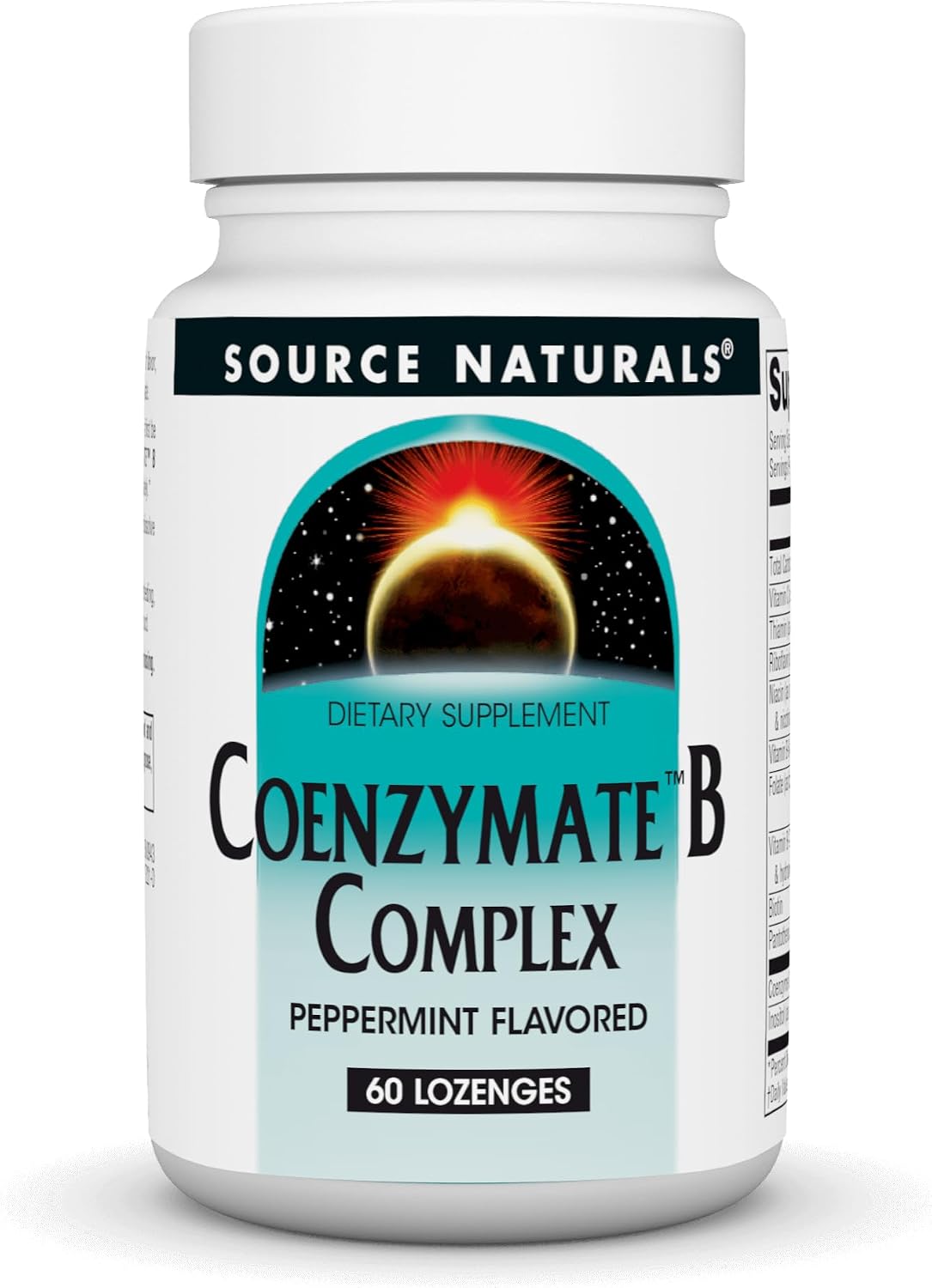 Source Naturals Coenzymate B Complex - Peppermint Flavour Lozenges, 60 Count - görsel 1