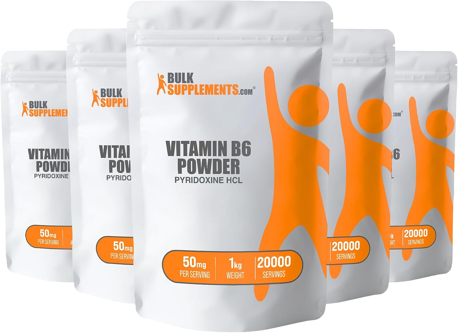 BulkSupplements.com Pyridoxine HCl Powder - Vitamin B6 Supplement, 50mg per Serving, 250g - görsel 6