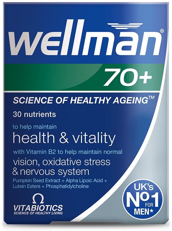Vitabiotics Wellman 70+ Multivitamin 30 Tablets - görsel 1