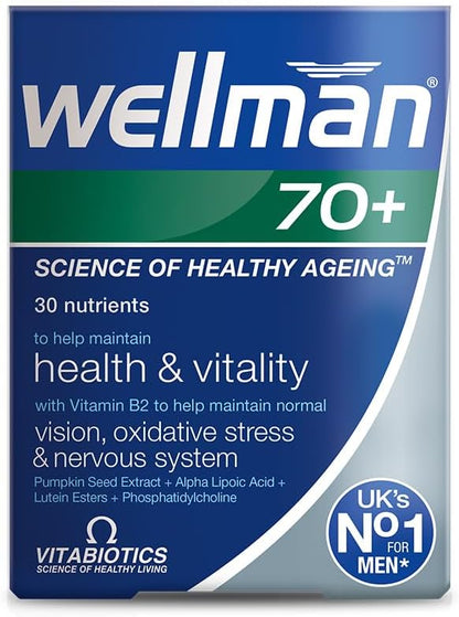 Vitabiotics Wellman 70+ Multivitamin 30 Tablets