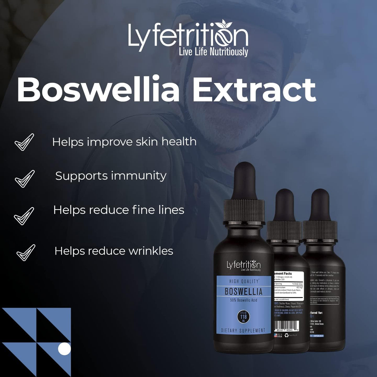 Lyfetrition Boswellia 455 mg Liquid Supplement – 120 ml (220 Servings) - görsel 4