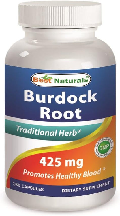 Best Naturals Burdock Root 425 mg 180 Capsules