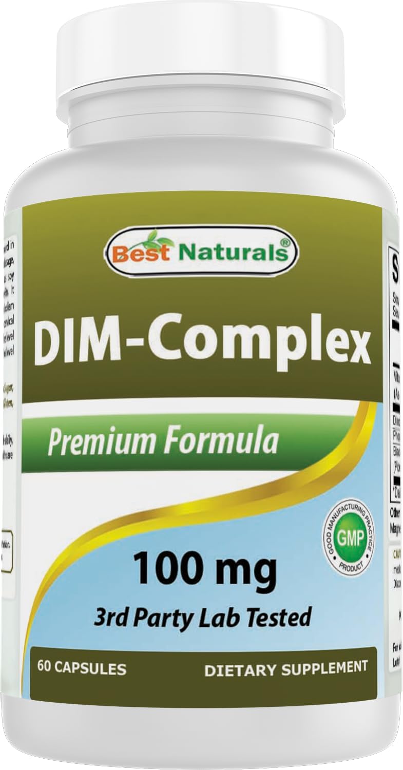 Best Naturals DIM Complex 100 mg, 60 Capsules - görsel 1