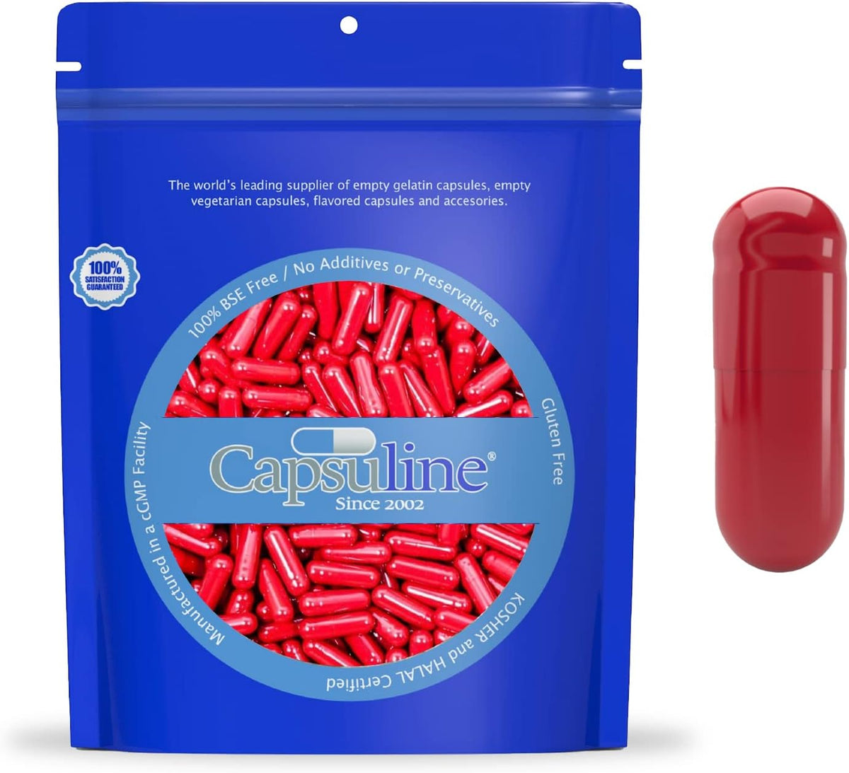 Capsuline Size 0 Gelatine Empty Capsules, 50000 Count - görsel 8