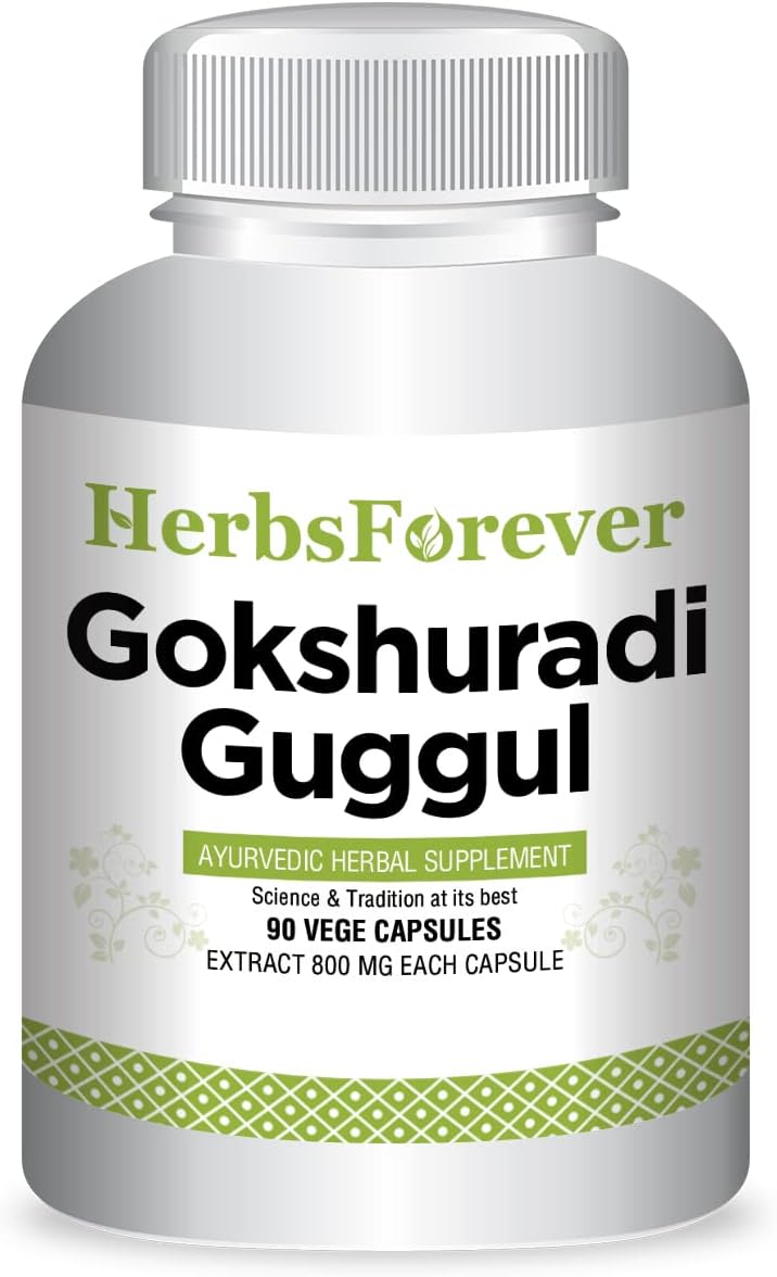 Herbsforever Gokshuradi Guggul – Ayurvedic Kidney & Urinary Support – 90 Veg Capsules - görsel 1