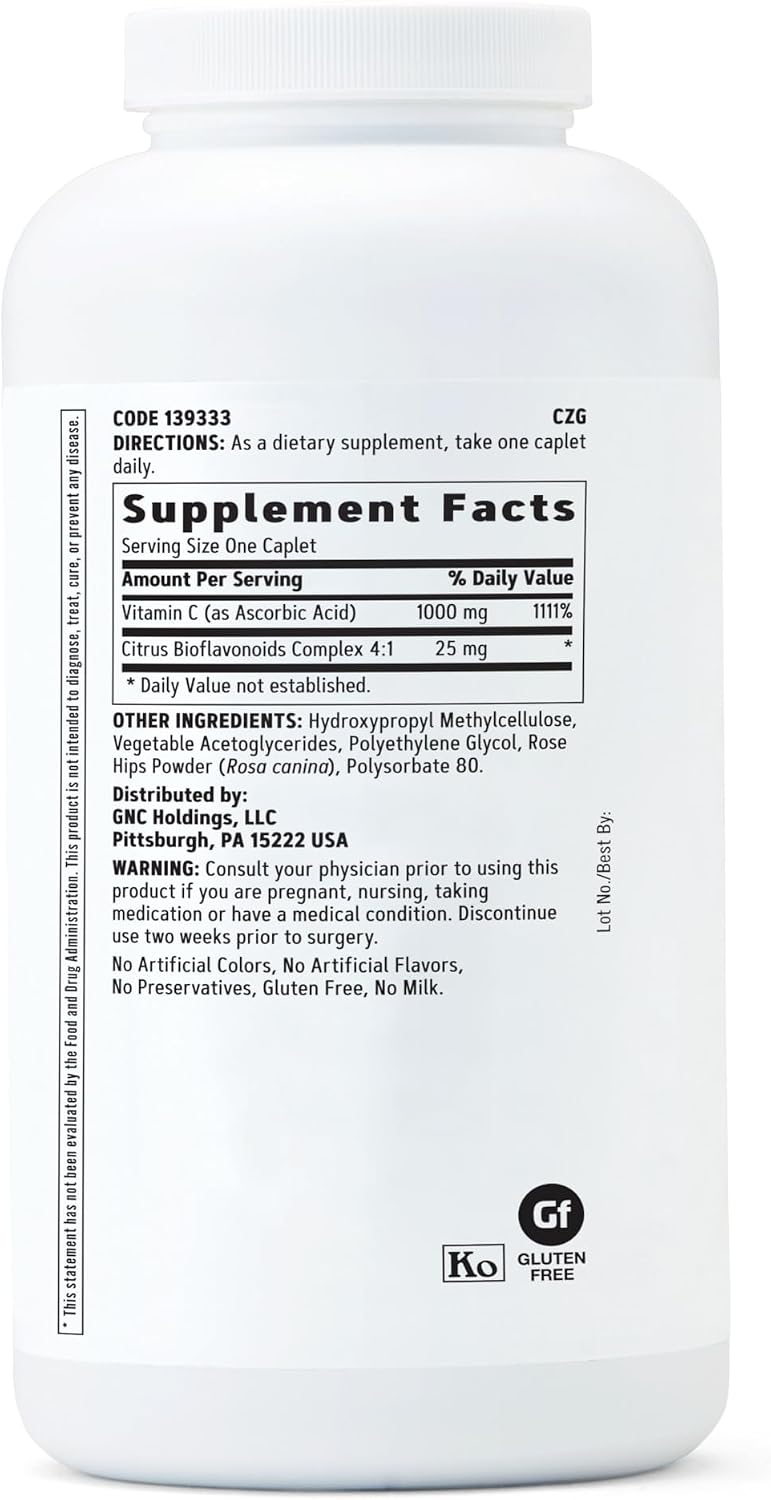 GNC Vitamin C 1000mg Supplement, Timed Release, Provides Immune Support, 360 Servings - görsel 2