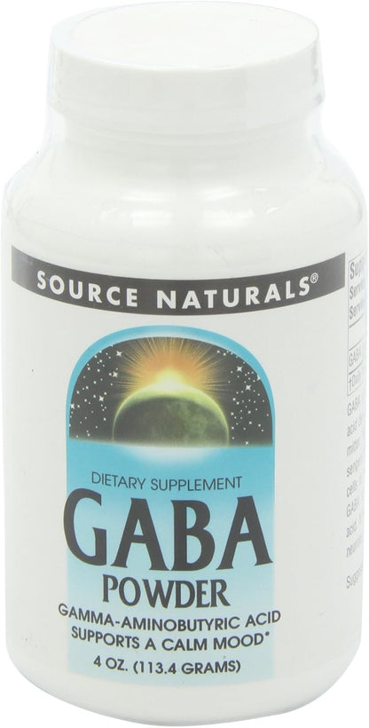 Source Naturals Serene Science GABA – Calm Support, Vegan Powder (113g)