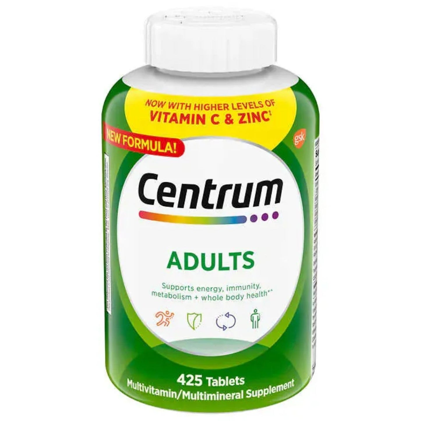 Centrum Base Adult Multivitamin Food Supplement (425 Tablets) - görsel 1