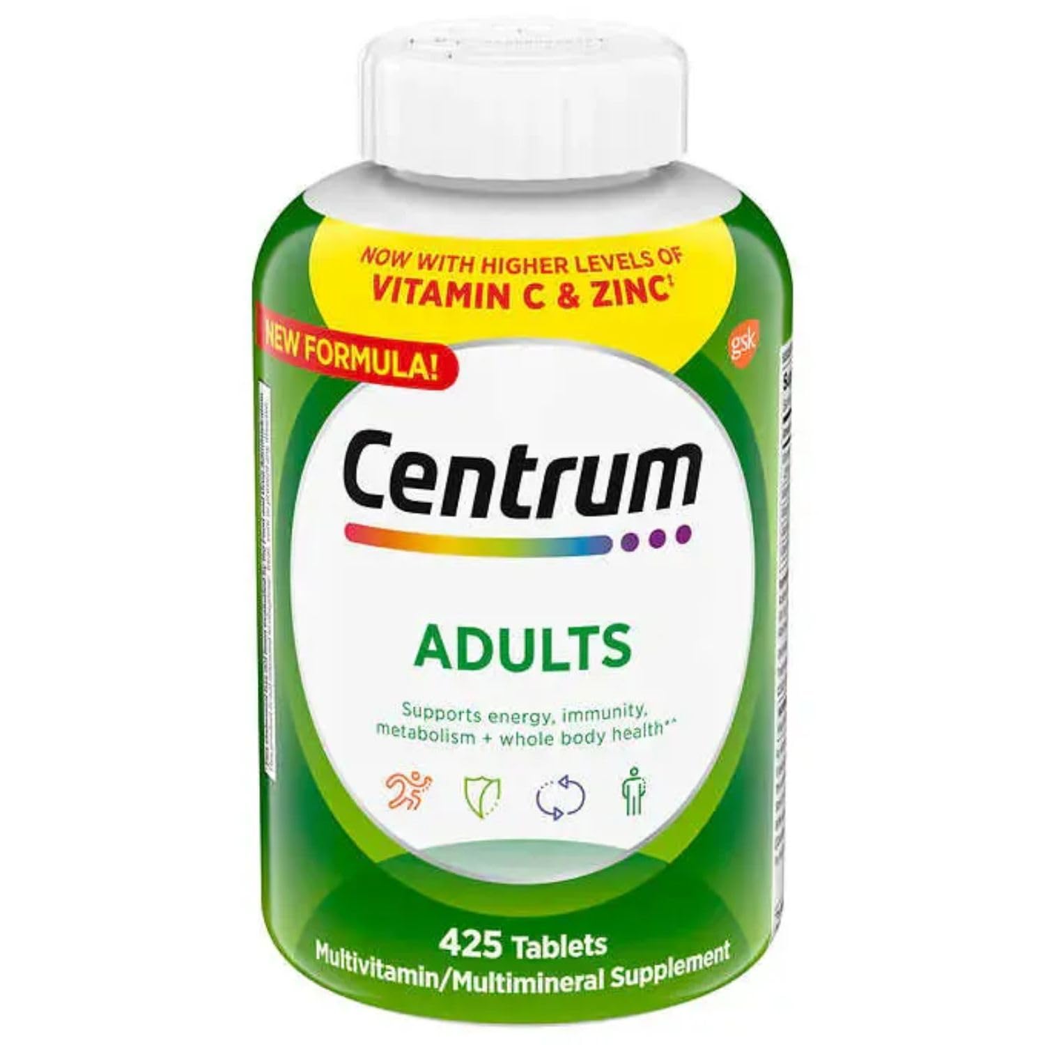 Centrum Base Adult Multivitamin Food Supplement (425 Tablets) - görsel 1