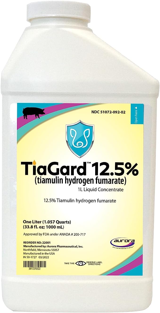 Aurora TiaGard 12.5% Liquid Concentrate - Generic for Denagard, 1 L (1000 mL) – Image 1