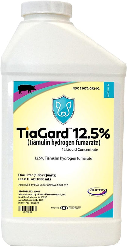 Aurora TiaGard 12.5% Liquid Concentrate - Generic for Denagard, 1 L (1000 mL) – Image 1