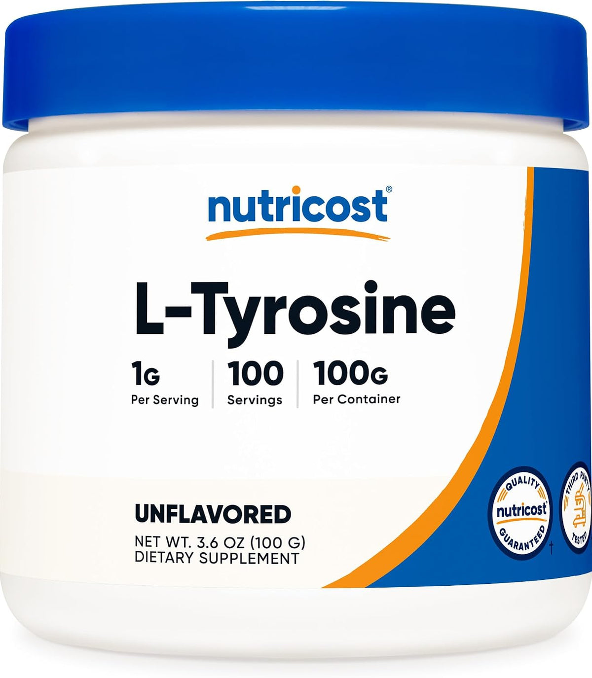 Nutricost L-Tyrosine Powder 100g (100 Servings) - 1g per Serving - görsel 1