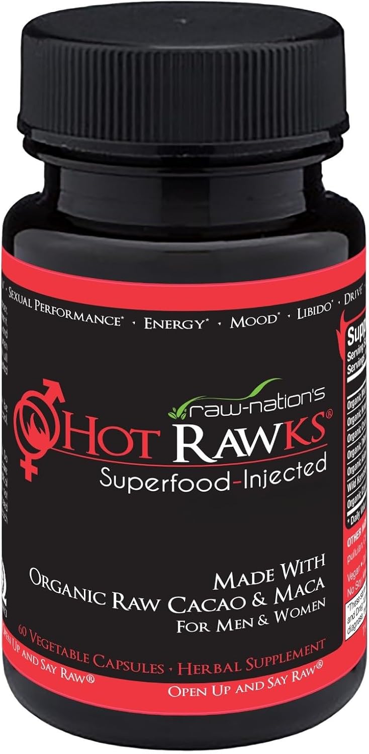 Organic Maca Root Supplement with Korean Ginseng and Cacao – 60 Capsules - görsel 7