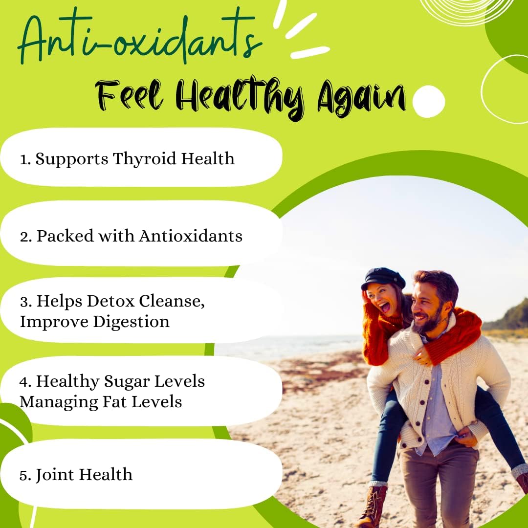 Advanced Bionetix Organic Irish Sea Moss Capsules with Bladderwrack and Burdock Root - 120 Capsules - görsel 2