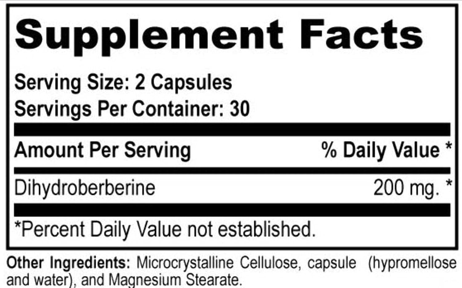 Planet Source Dihydroberberine (Glucovantage) 200 mg, 60 Capsules - görsel 2