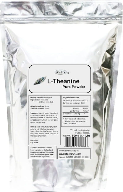 NuSci L-Theanine Pure Powder (227g)