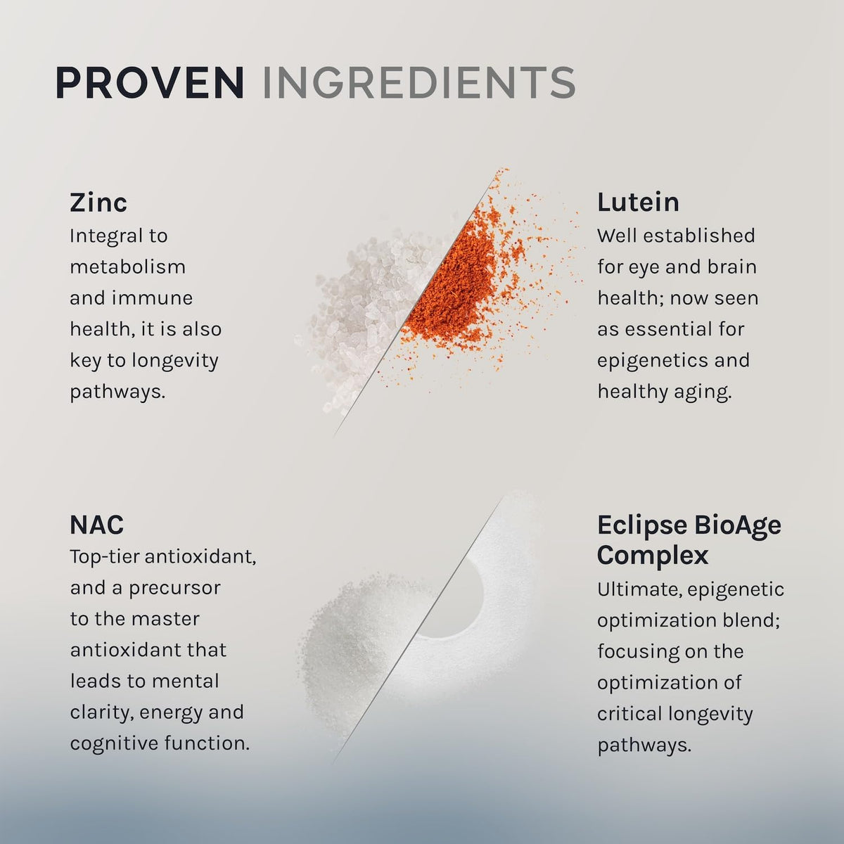 InfiniWell InfiniAge Longevity Supplements – Advanced Cellular Health with Lutein, NAC & Low-Dose Zinc (30 Capsules) - görsel 3