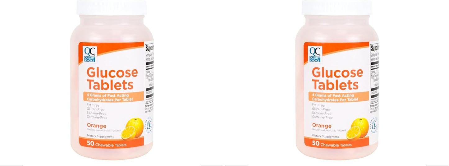 Quality Choice Fast Acting Glucose Tablets, Orange Flavour, 50 Tablets - görsel 6