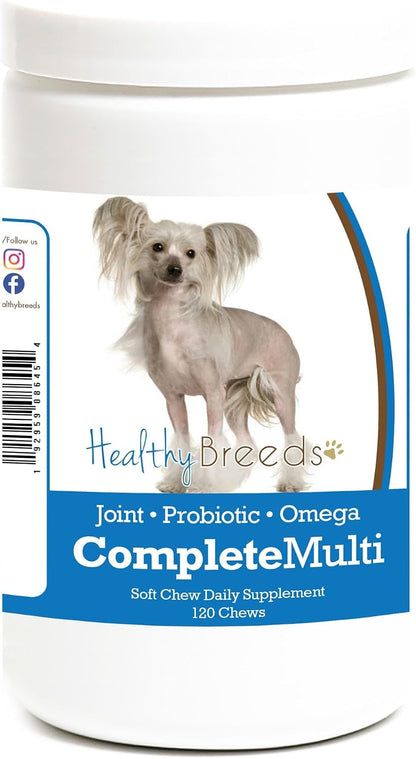 Healthy Breeds Chinese Crested All-in-One Multivitamin Soft Chew 120 Count