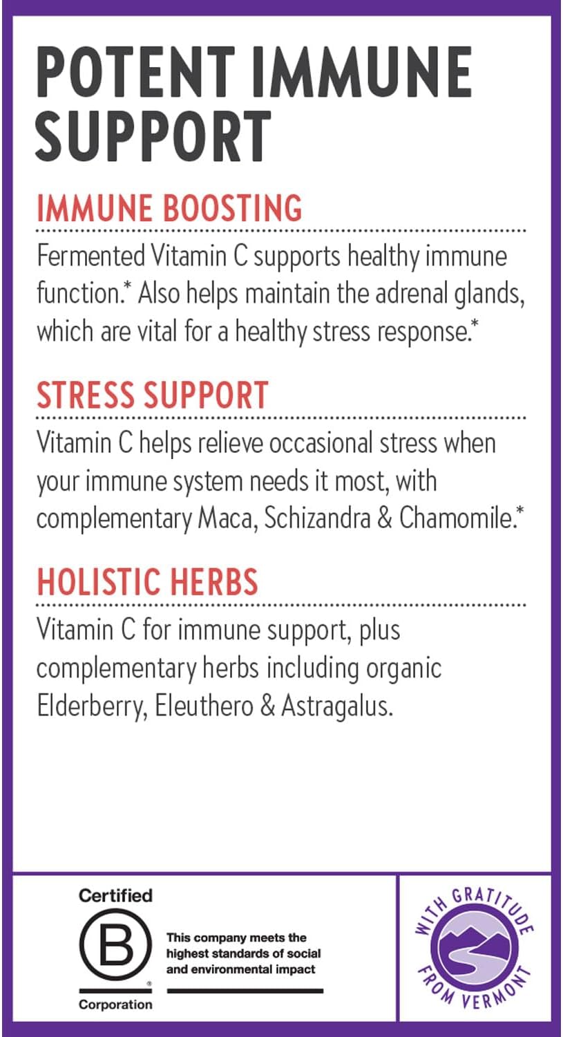 New Chapter® Vitamin C Immune Defence Supplement + Elderberry – 90 Tablets - görsel 8