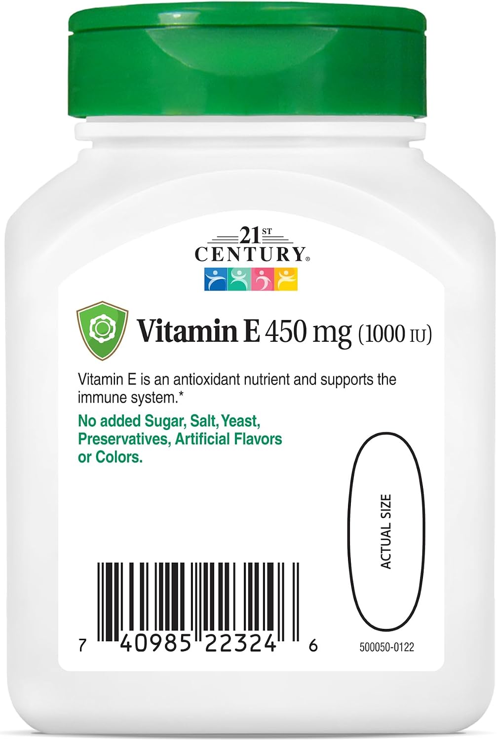 21st Century Vitamin E 1000 IU (dl-Alpha) Softgels, 55 Count - görsel 6