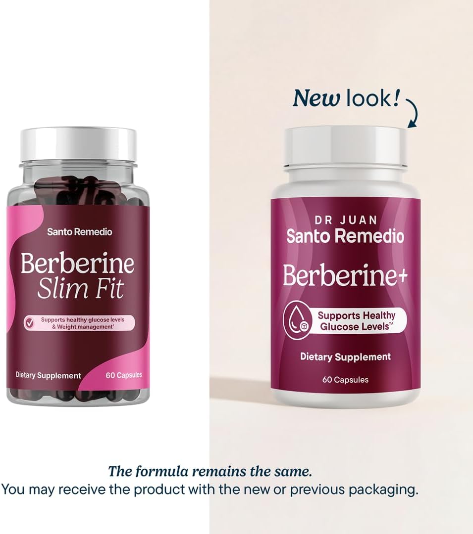 Santo Remedio Berberine, Dietary Supplement, Vegetarian, No Added Sugar, 60 Capsules - görsel 2