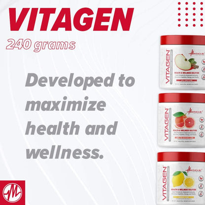 Metabolic Nutrition Vitagen, Vitamin Adaptogen Complex, 240g (Lemonade Flavour)