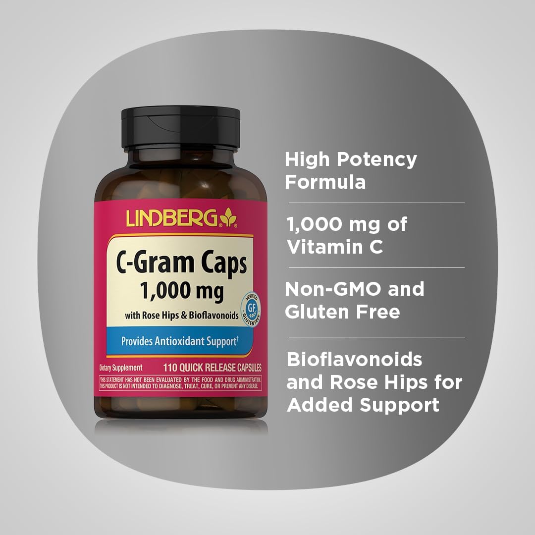 Piping Rock Vitamin C 1000mg with Bioflavonoids and Rose Hips - görsel 4