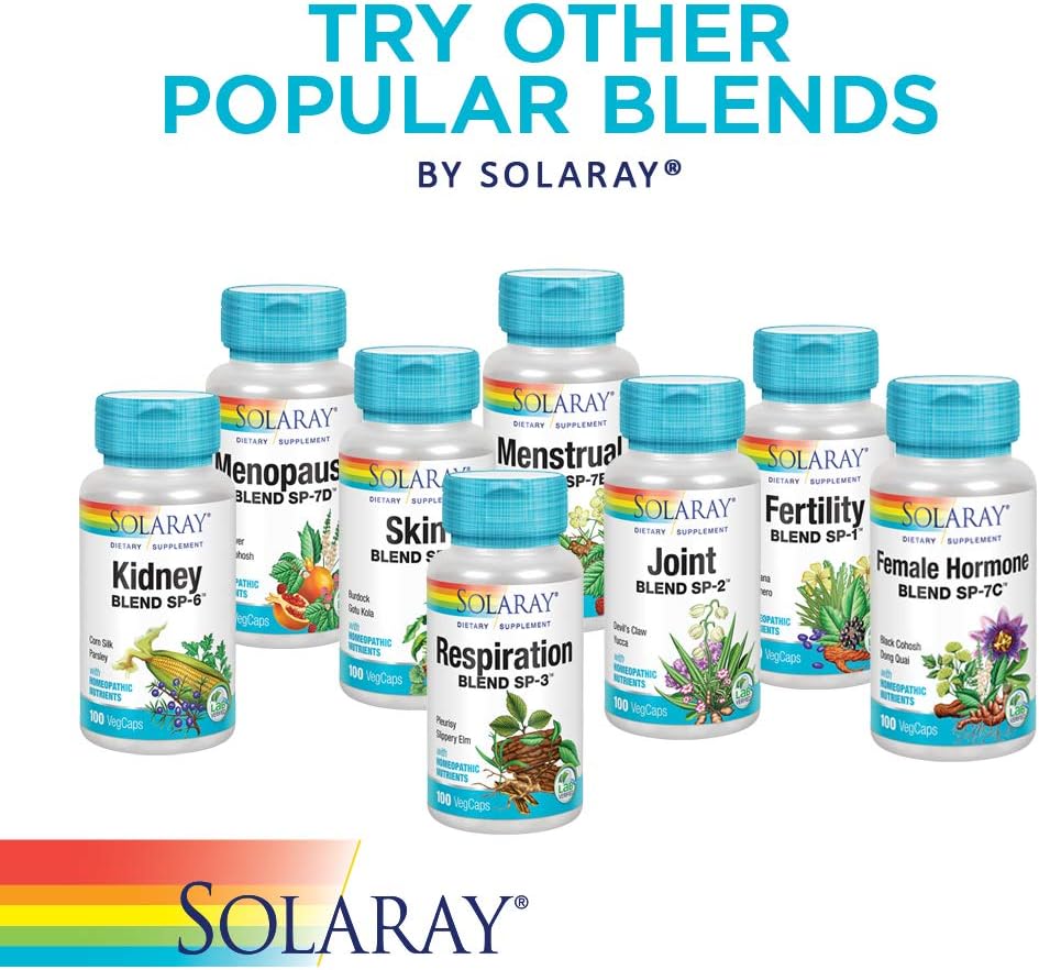 SOLARAY Histamine Blend SP-33 | Herbal Blend with Cell Salt Nutrients for Healthy Histamine Response Support | Non-GMO & Vegan | 100 VegCaps - görsel 3