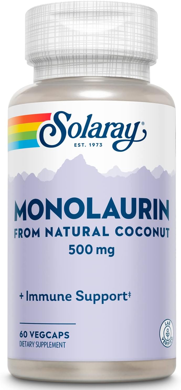 Solaray Monolaurin 500mg - 60 Vegetable Capsules - görsel 1