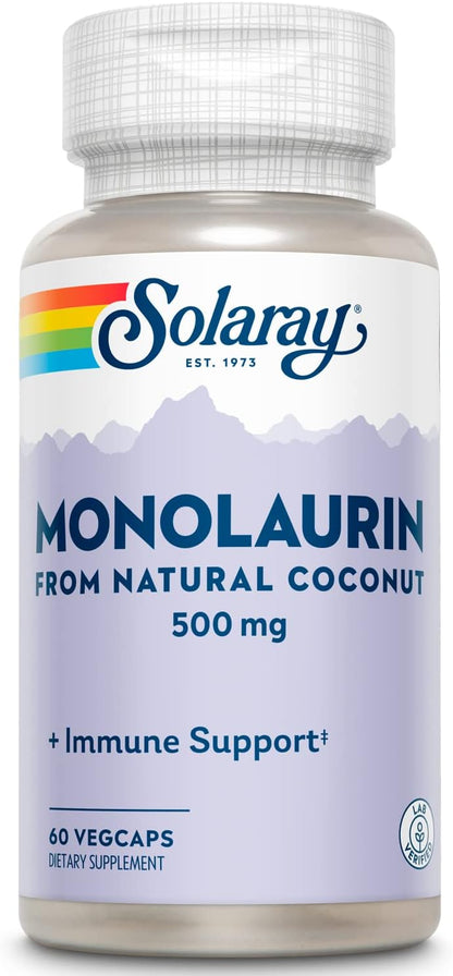 Solaray Monolaurin 500mg - 60 Vegetable Capsules
