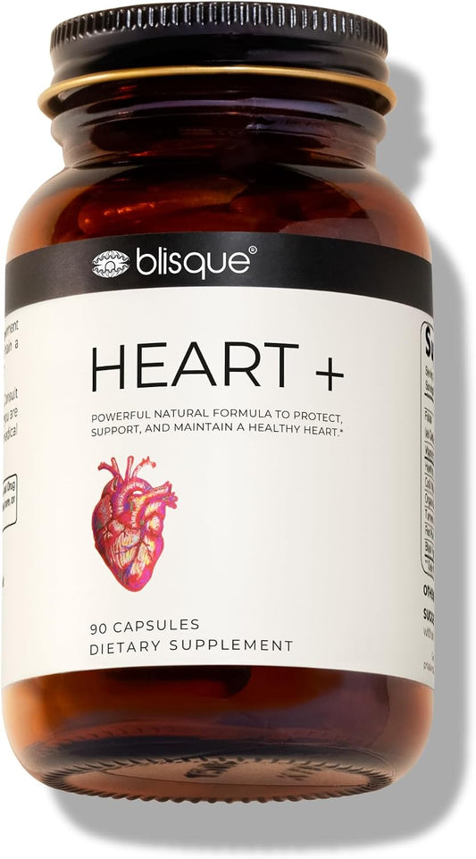 Blisque Heart+ – Food Supplement for Cardiovascular Support, 90 Capsules
