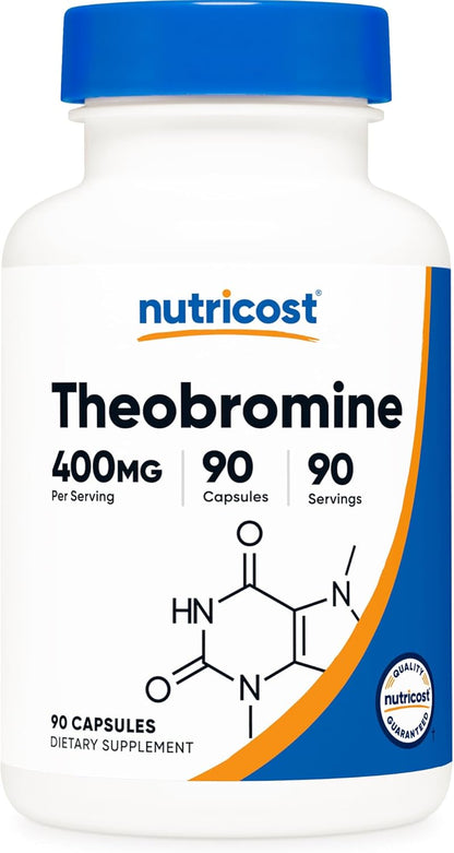 Nutricost Theobromine 400mg, 90 Vegetarian Capsules