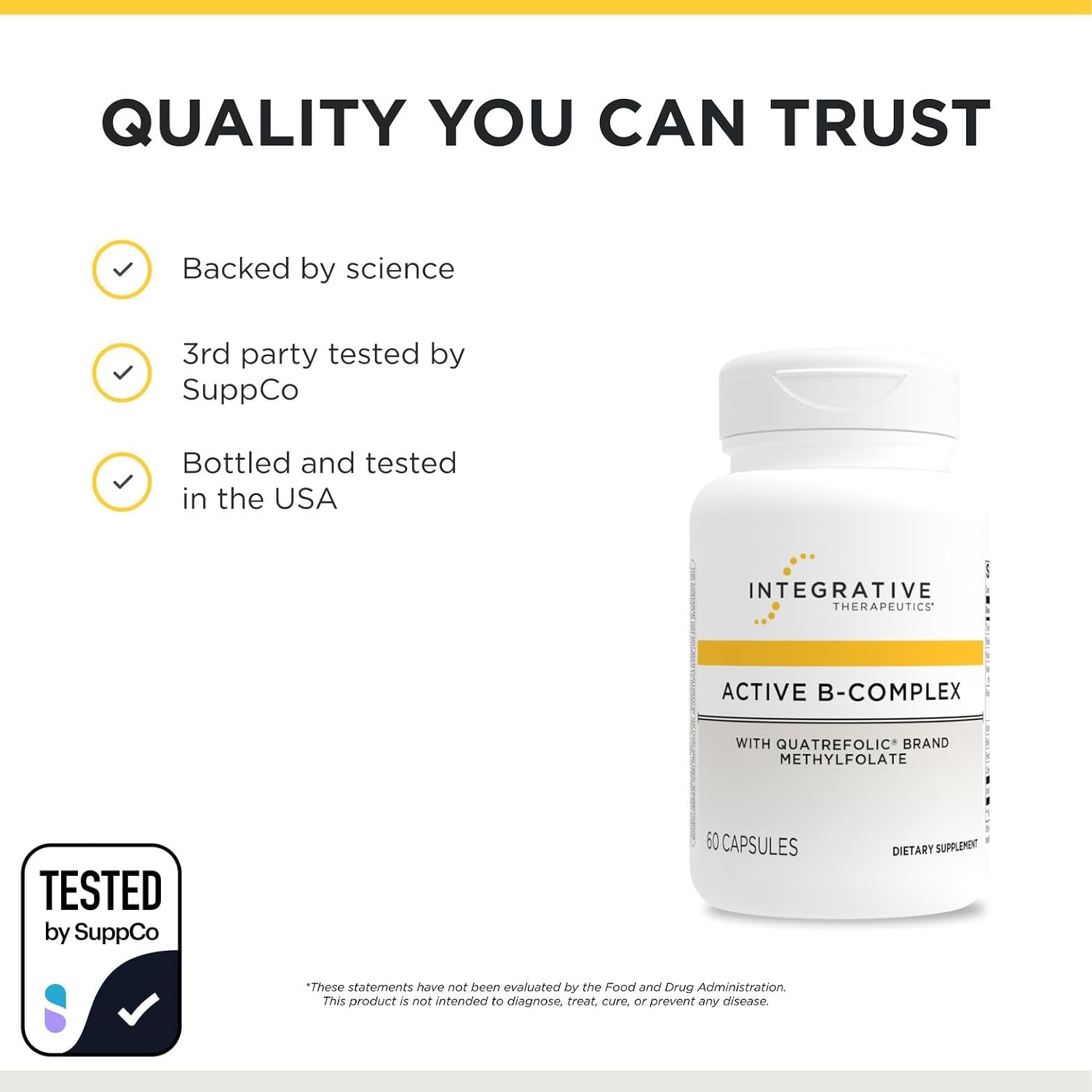 Integrative Therapeutics Active B-Complex - 60 Capsules (30 Servings) - görsel 6