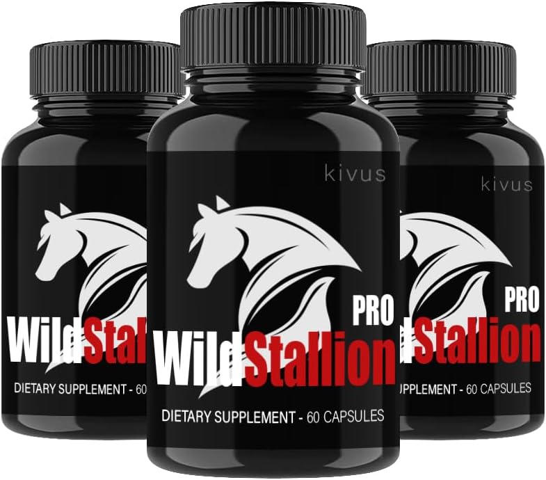 kivus Wild Stallion Pro - Wild Stallion Pro Male Capsules (3 Pack, 180 Capsules) - görsel 1
