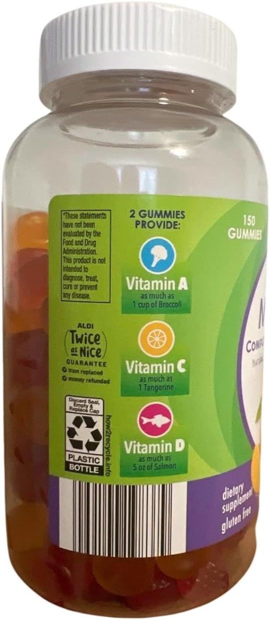 Generic Multivite Complete Adult Multivitamin Gummies - Natural Berry, Peach and Orange Flavours - Gluten-free - 150 Gummies – Image 5